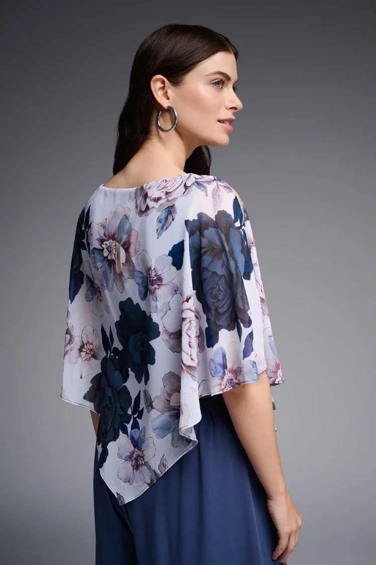 Floral Print Poncho Top sold by Nica product image thumbnail 4