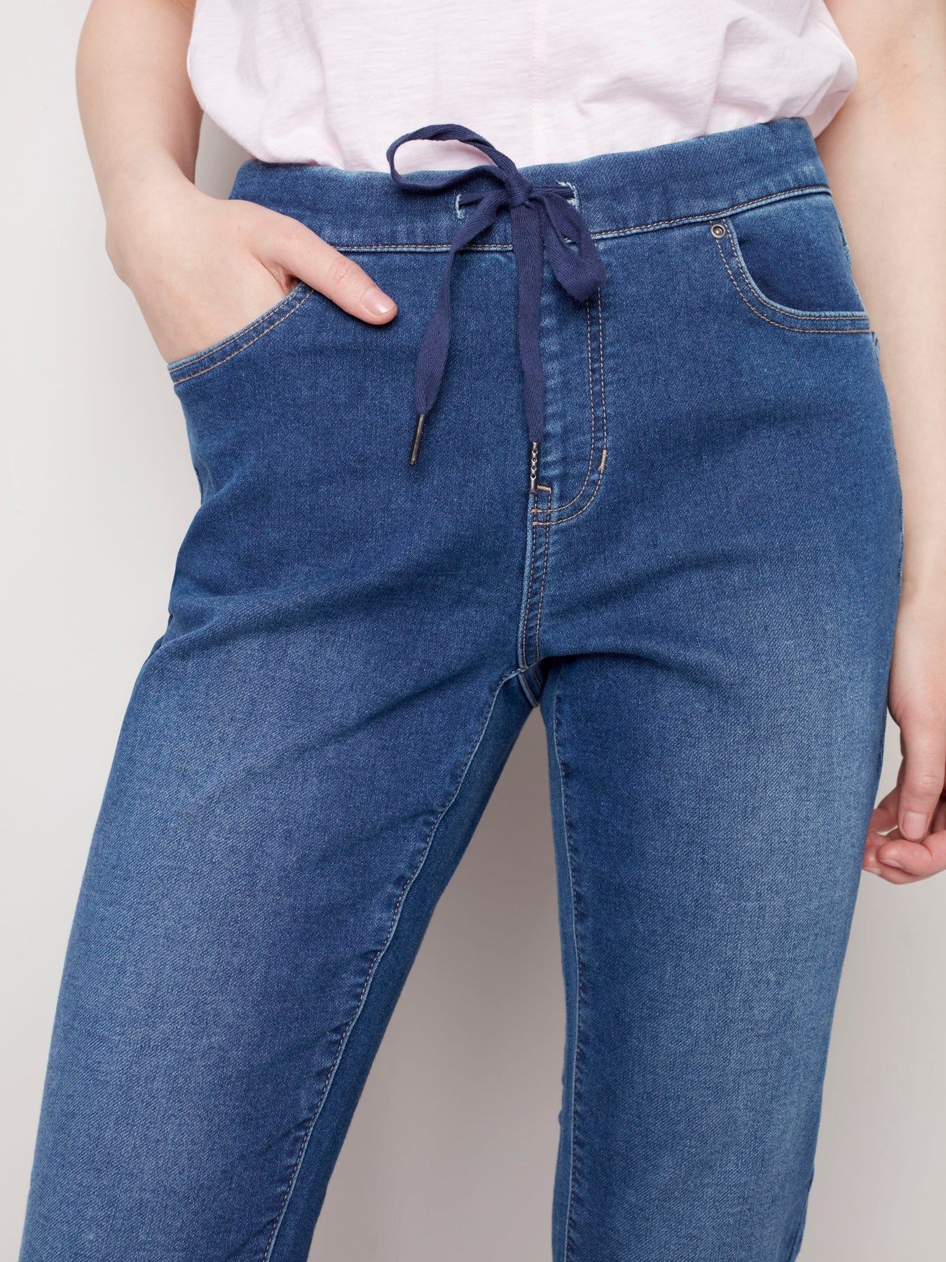 DENIM JOGGER PANT sold by Nica product image thumbnail 6