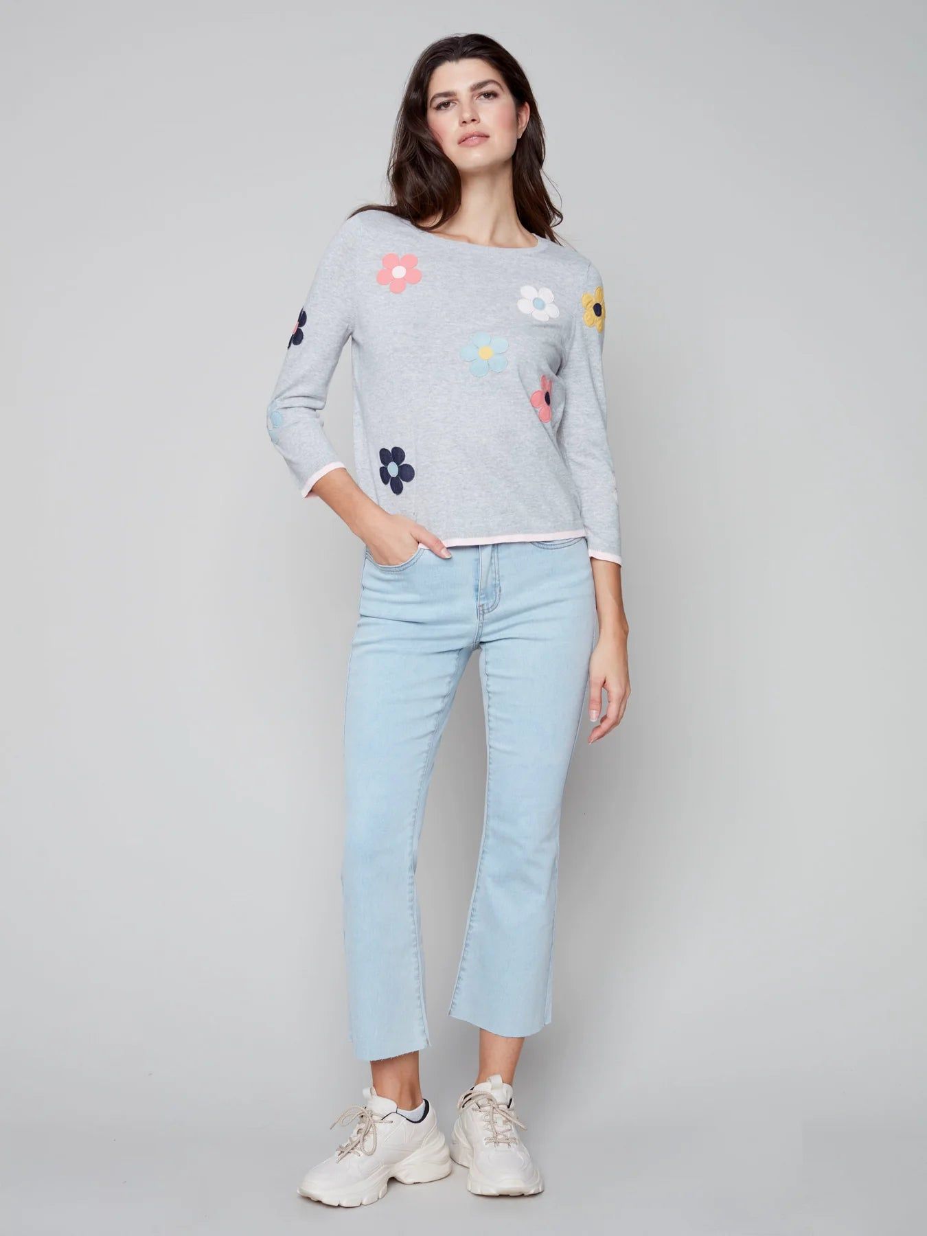 BOOTCUT JEANS WITH RAW HEM sold by Nica product image thumbnail 6