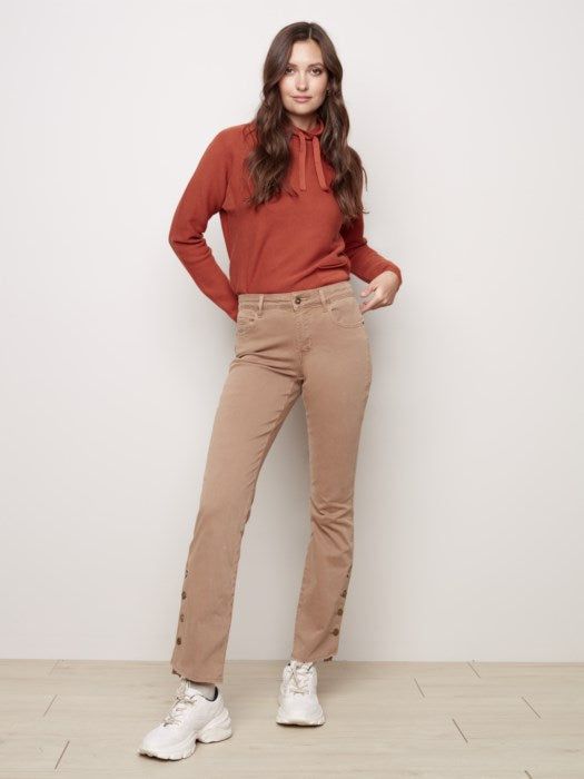 FLARE PANT WITH SIDE BUTTONS sold by Nica product image thumbnail 2