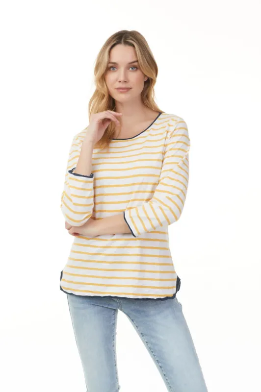 COTTON STRIPE TOP sold by Nica