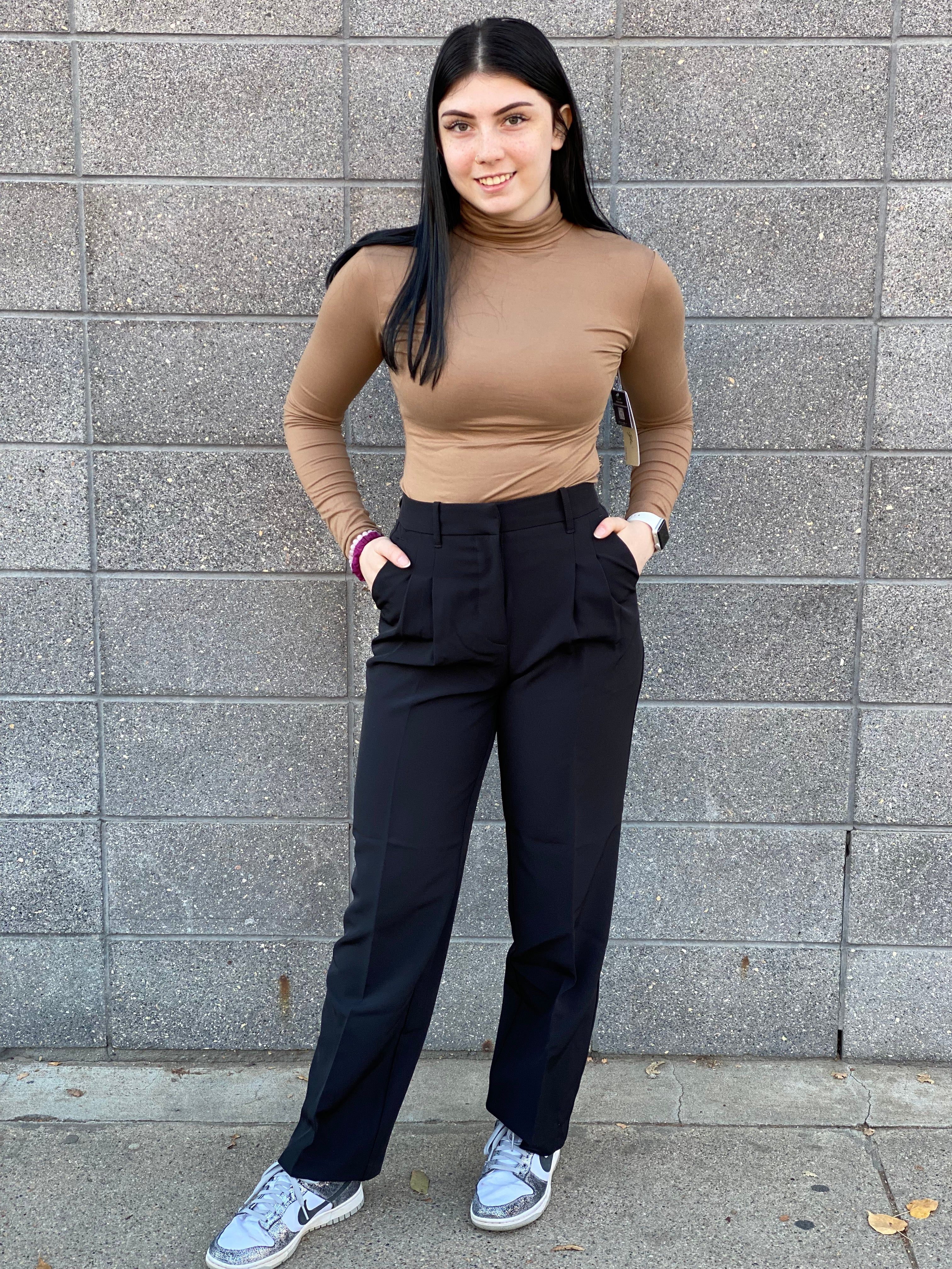 BRYNN DOUBLE PLEATED PANT sold by Nica