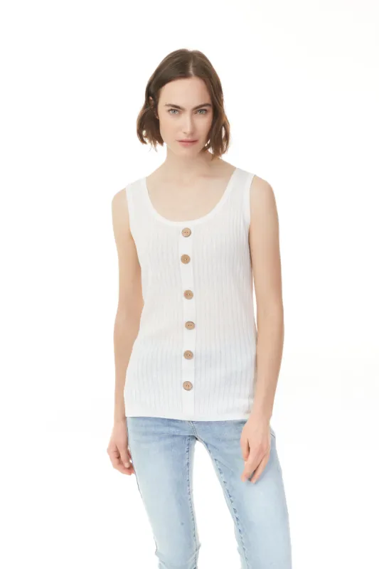 NATURAL RIB TANK sold by Nica