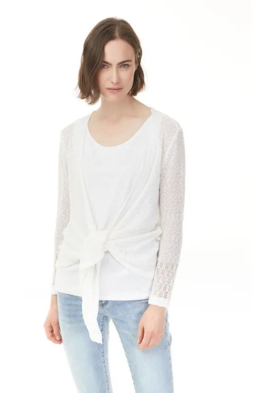 KNIT TIE SWEATER sold by Nica