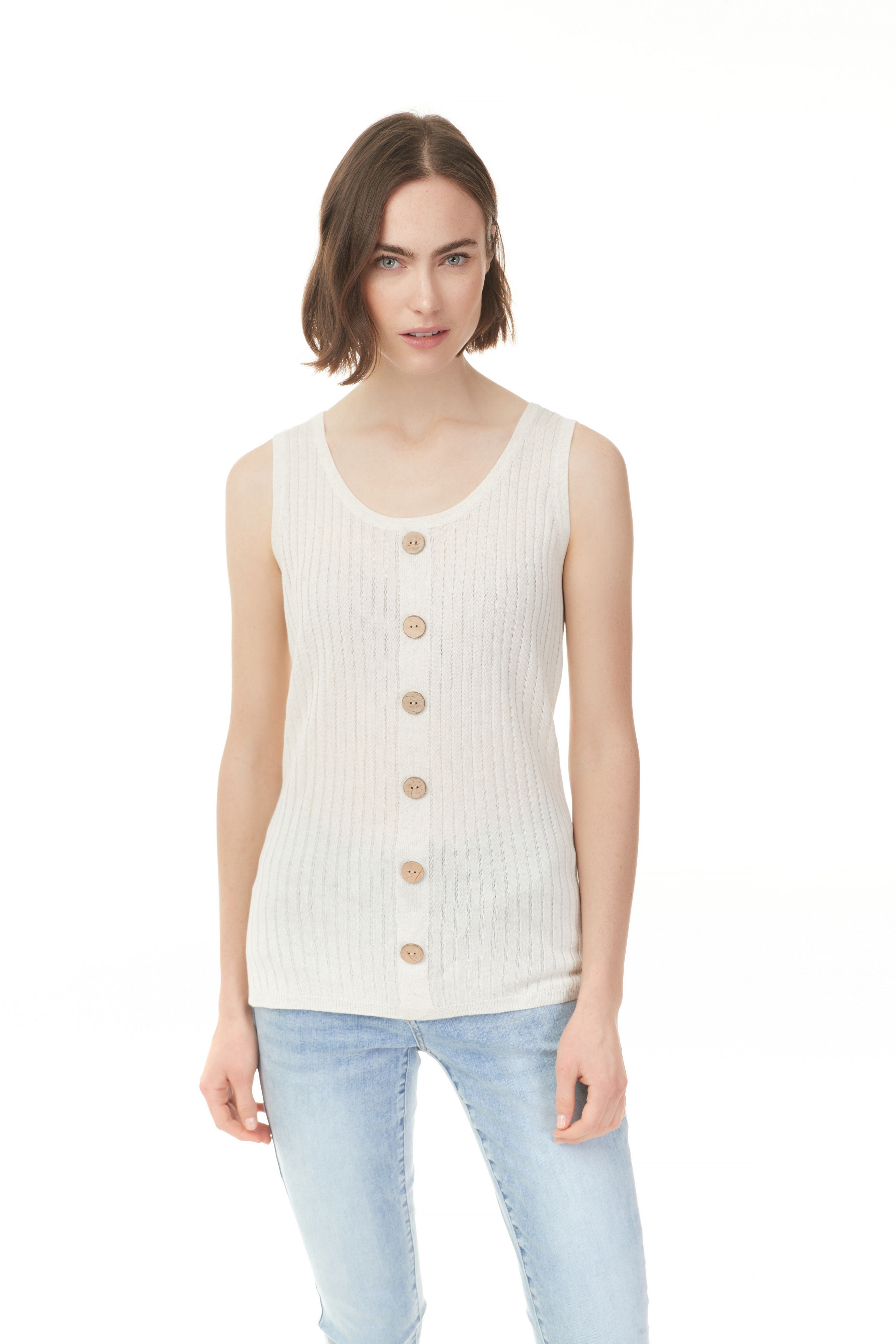 NATURAL RIB TANK sold by Nica