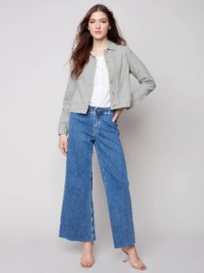 WIDE LEG JEANS WITH RAW HEM sold by Nica
