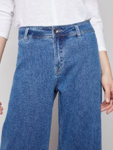 WIDE LEG JEANS WITH RAW HEM sold by Nica