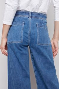 WIDE LEG JEANS WITH RAW HEM sold by Nica