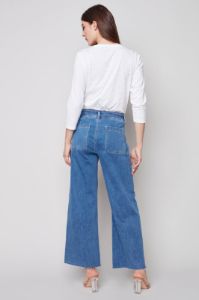 WIDE LEG JEANS WITH RAW HEM sold by Nica