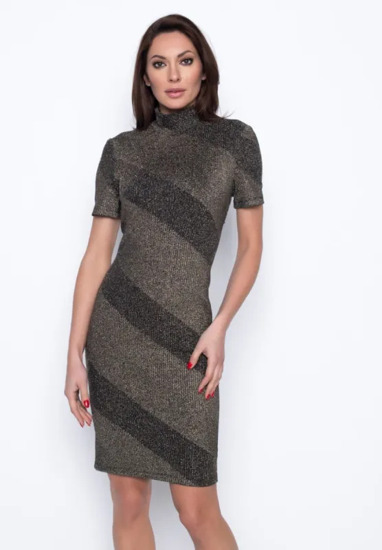 SPARKLE MOCK NECK DRESS sold by Nica