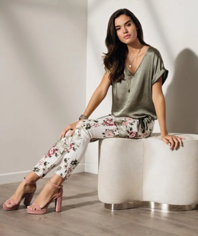 FRANK LYMAN SATIN TOP sold by Nica