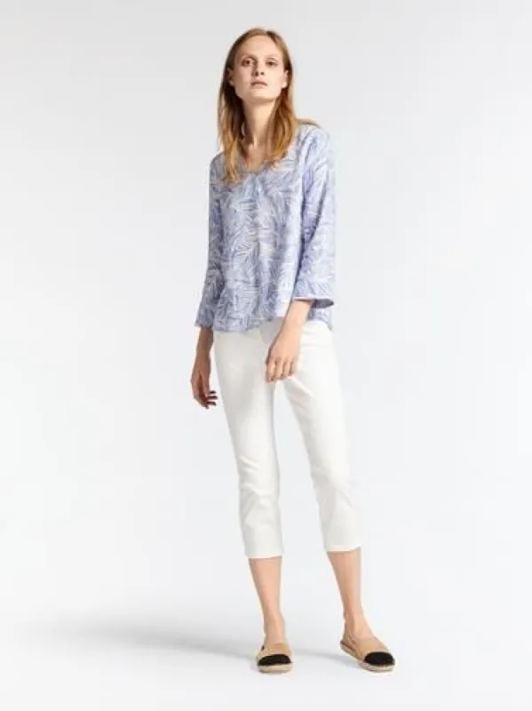 PRINTED LINEN BLOUSE sold by Nica