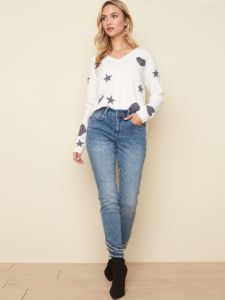 FRAYED HEM DENIM sold by Nica