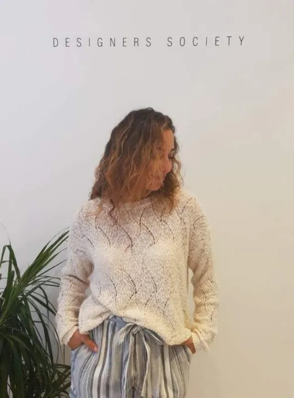 OPENWORK KNITTED SWEATER sold by Nica