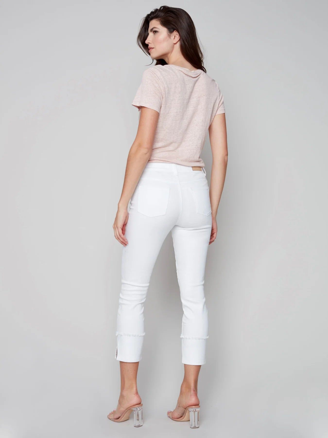 FRAYED CUFF TWILL JEANS sold by Nica product image thumbnail 6