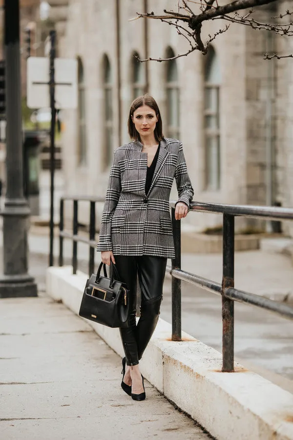 HOUNDSTOOTH BLAZER sold by Nica product image thumbnail 5