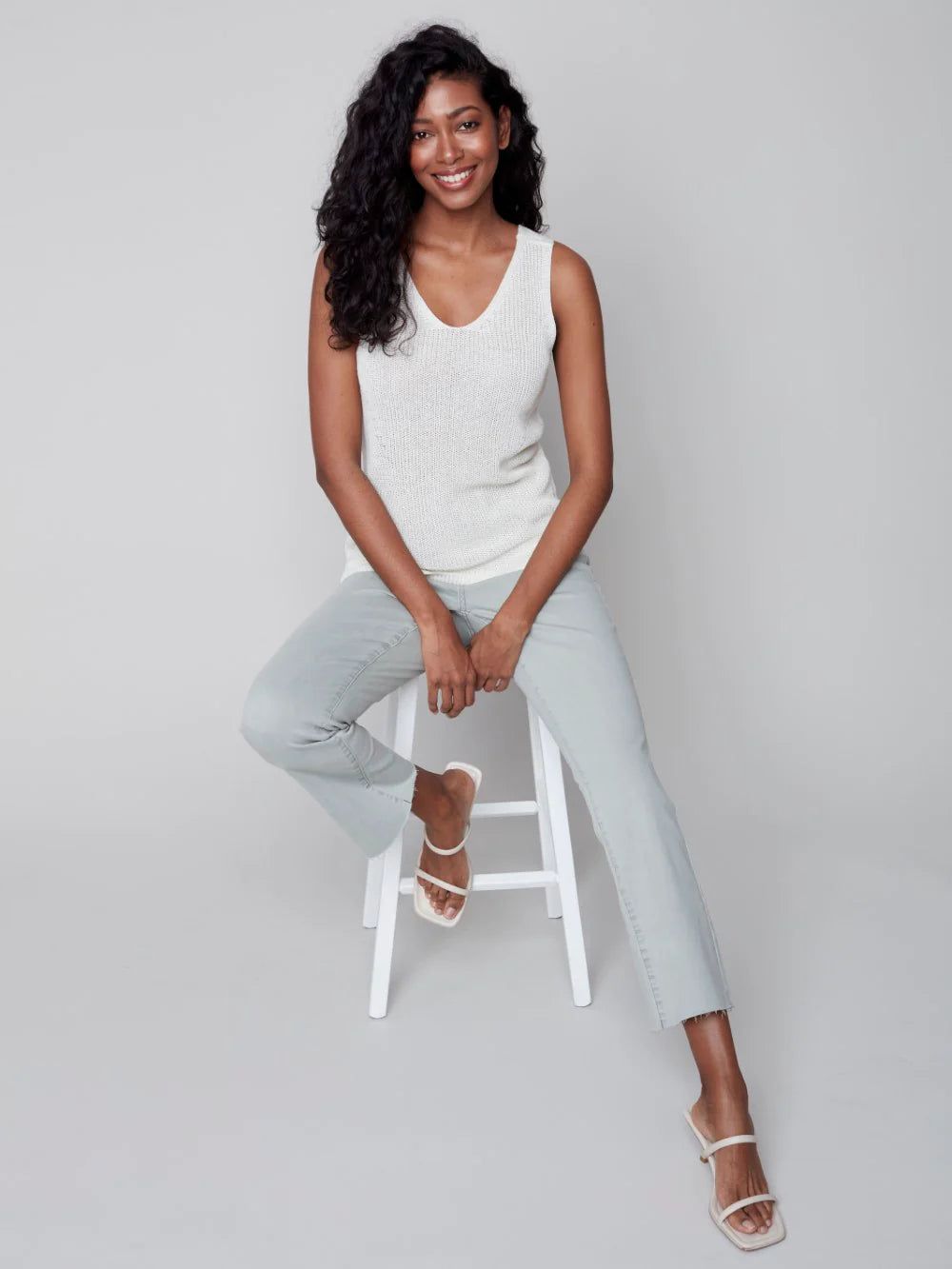 KNIT TANK TOP sold by Nica product image thumbnail 4