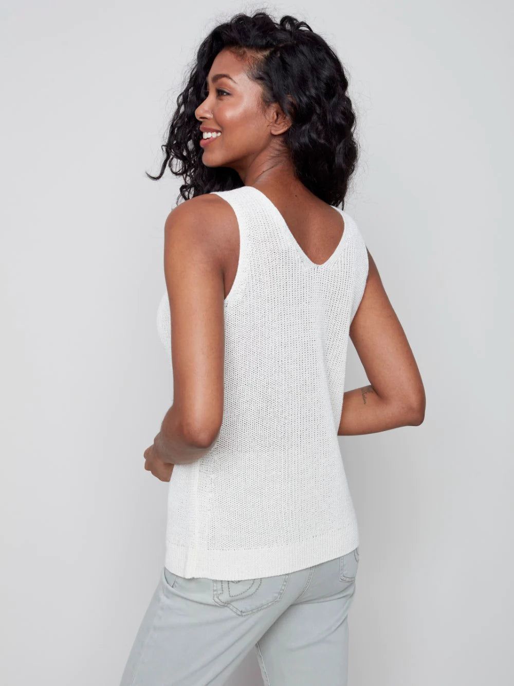 KNIT TANK TOP sold by Nica product image thumbnail 2