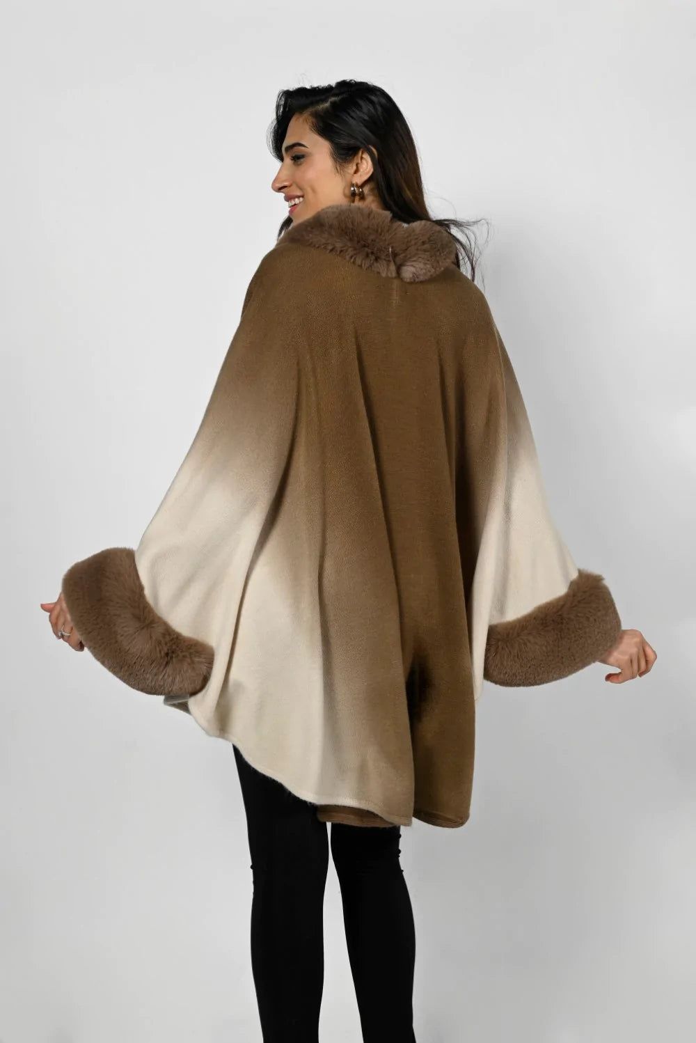 FAUX FUR CAPE sold by Nica product image thumbnail 3