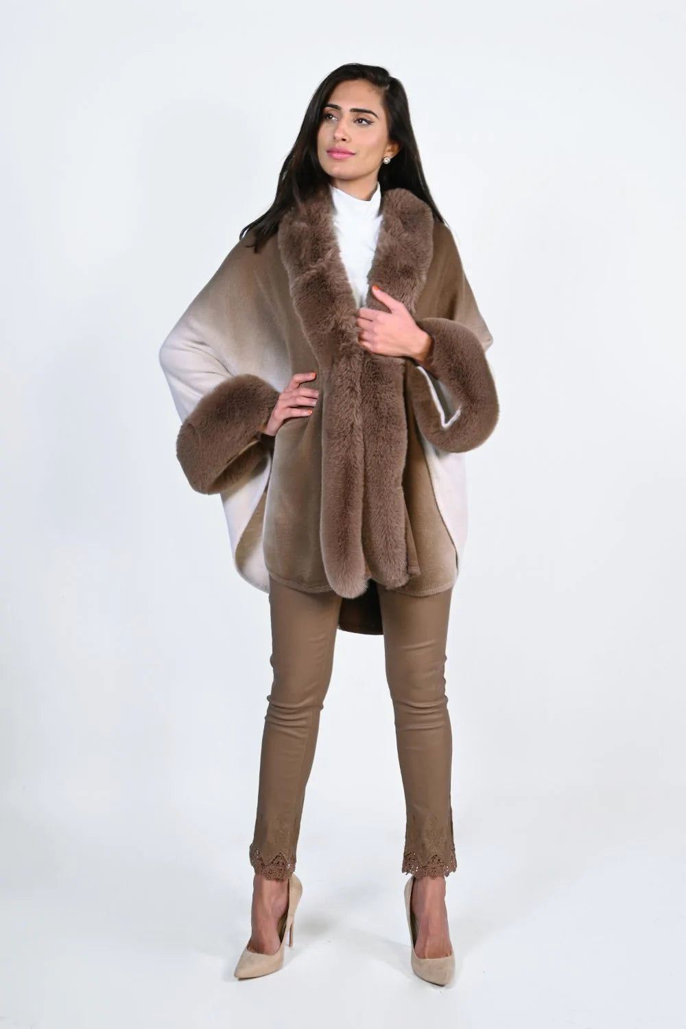 FAUX FUR CAPE sold by Nica product image thumbnail 2