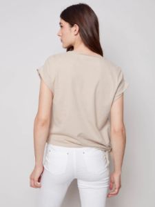 POLKA DOT LINEN TOP sold by Nica
