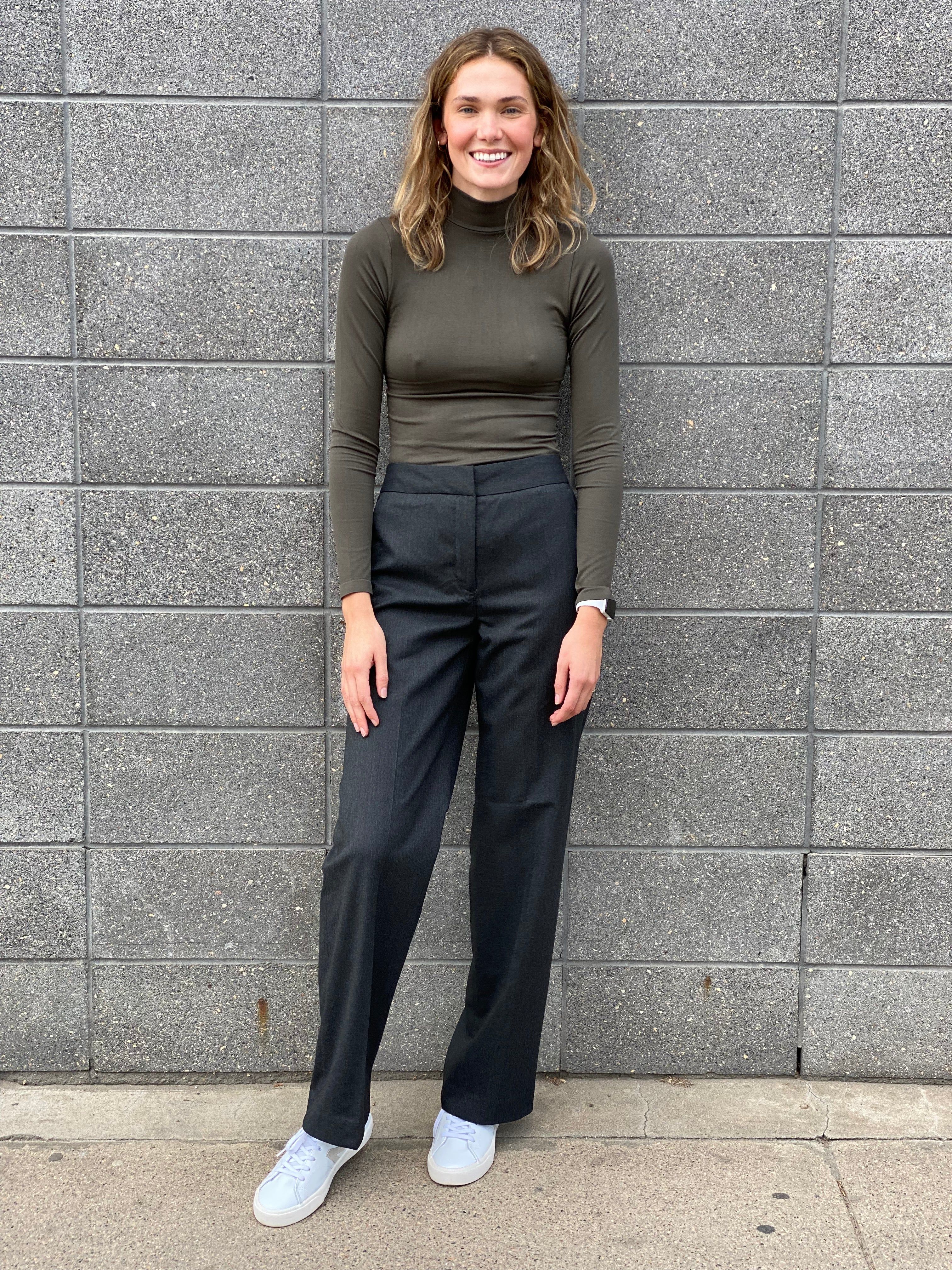 BLAKE SOLID FLANNEL FLAT FRONT TROUSER sold by Nica product image thumbnail 2