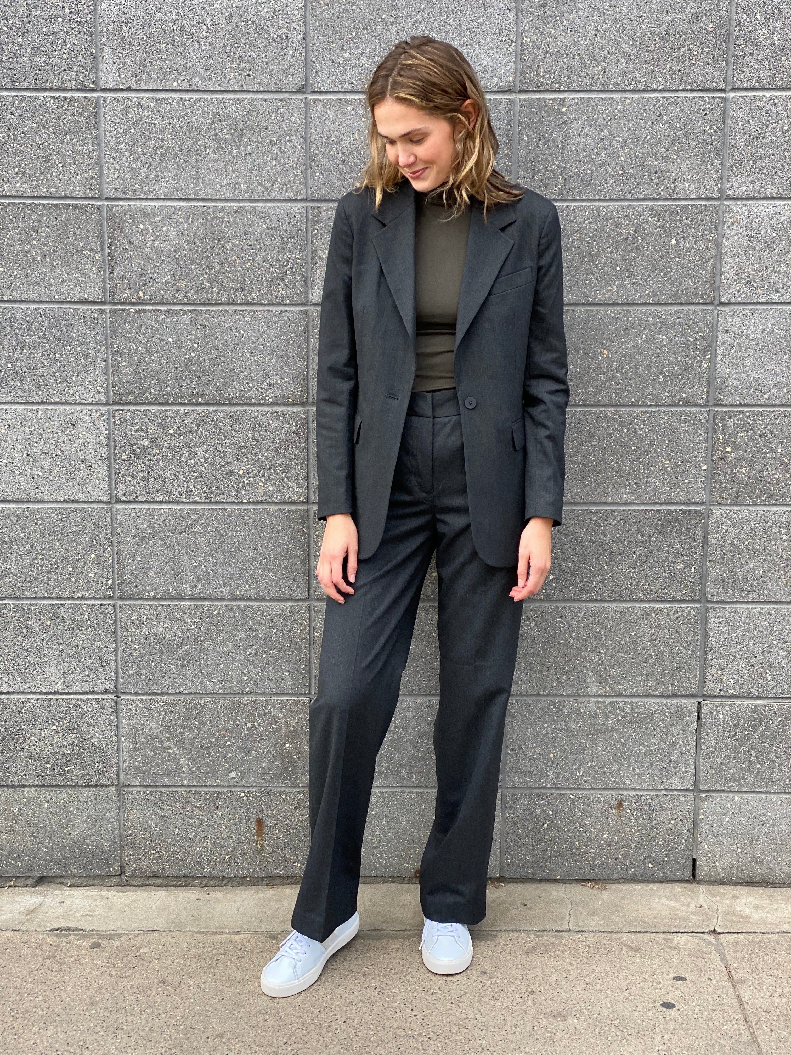 BLAKE SOLID FLANNEL FLAT FRONT TROUSER sold by Nica product image thumbnail 6