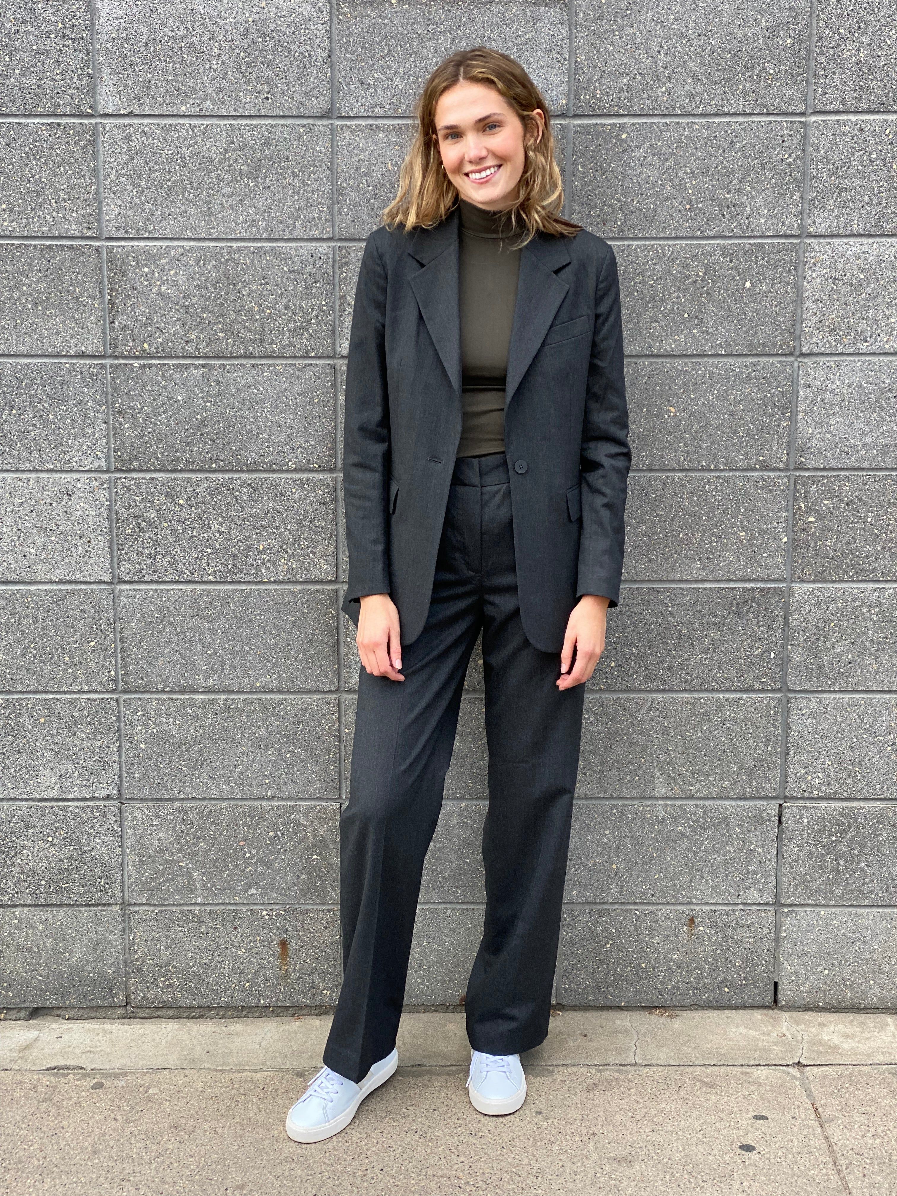 BLAKE SOLID FLANNEL FLAT FRONT TROUSER sold by Nica product image thumbnail 5