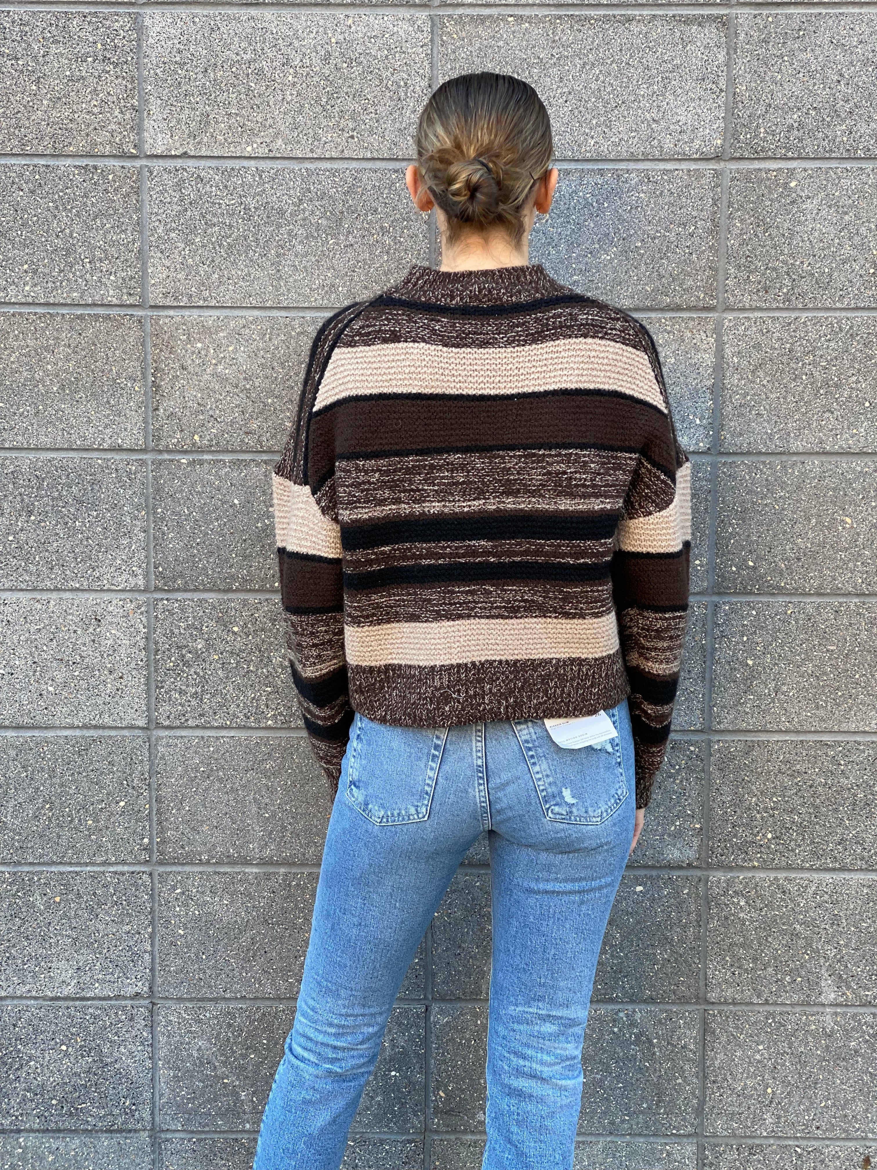 GEORGIA TEXTURED STRIPE CREW sold by Nica product image thumbnail 3