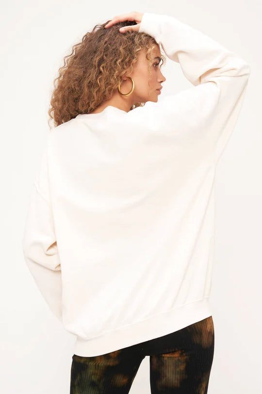 HEART OF GOLD EMBROIDERED OVERSIZED SWEATSHIRT sold by Nica product image thumbnail 4