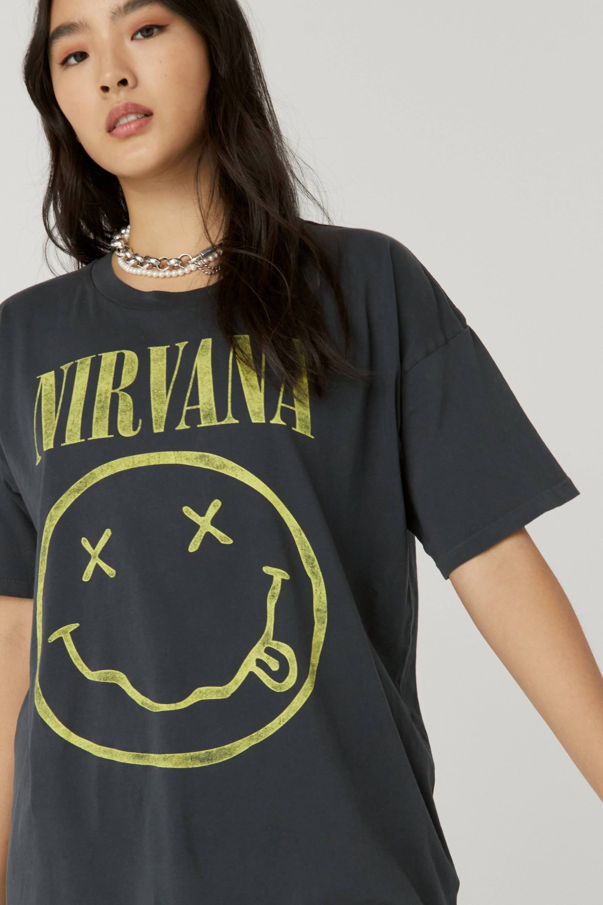 NIRVANA SMILEY MERCH TEE sold by Nica