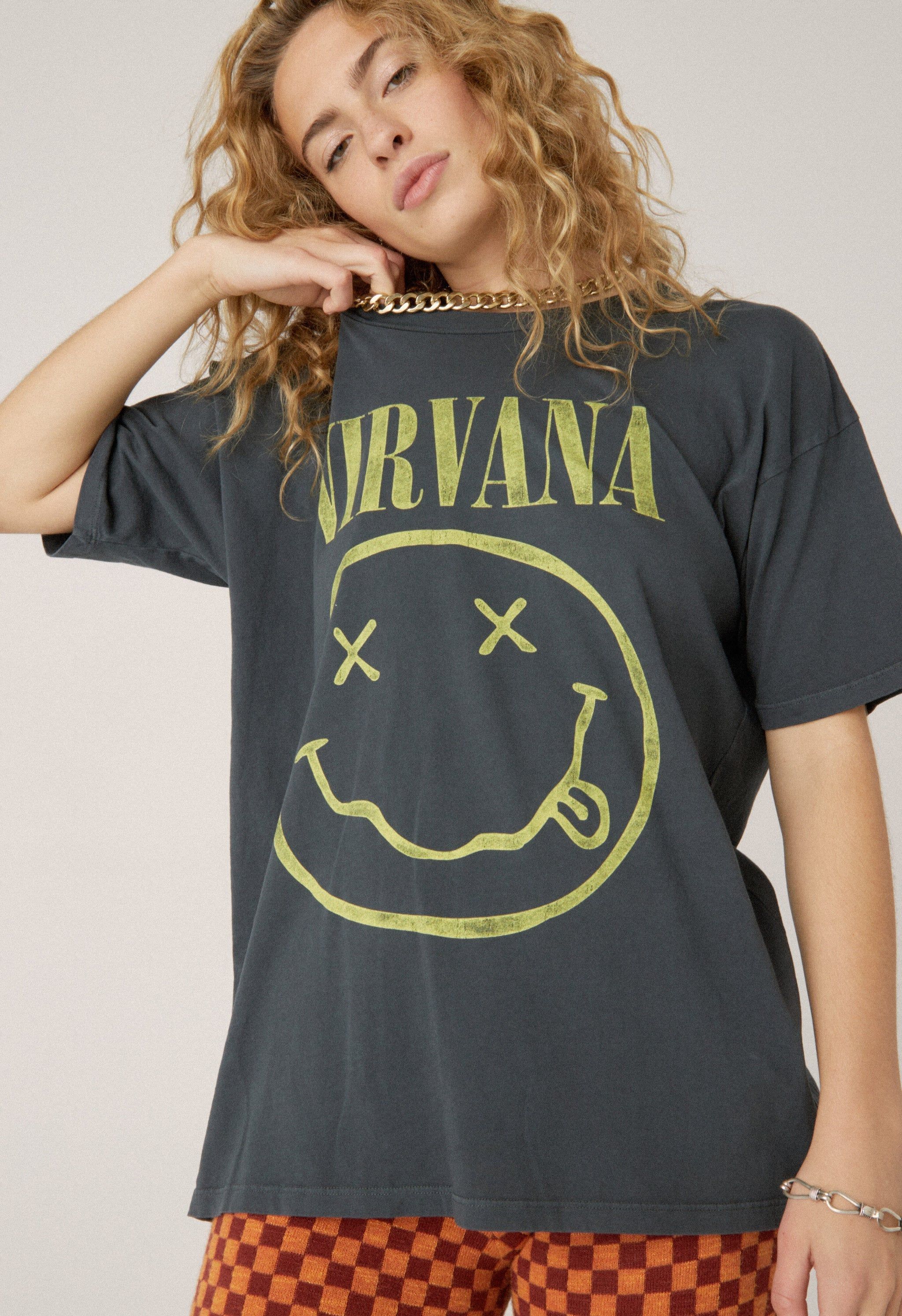 NIRVANA SMILEY MERCH TEE sold by Nica product image thumbnail 7