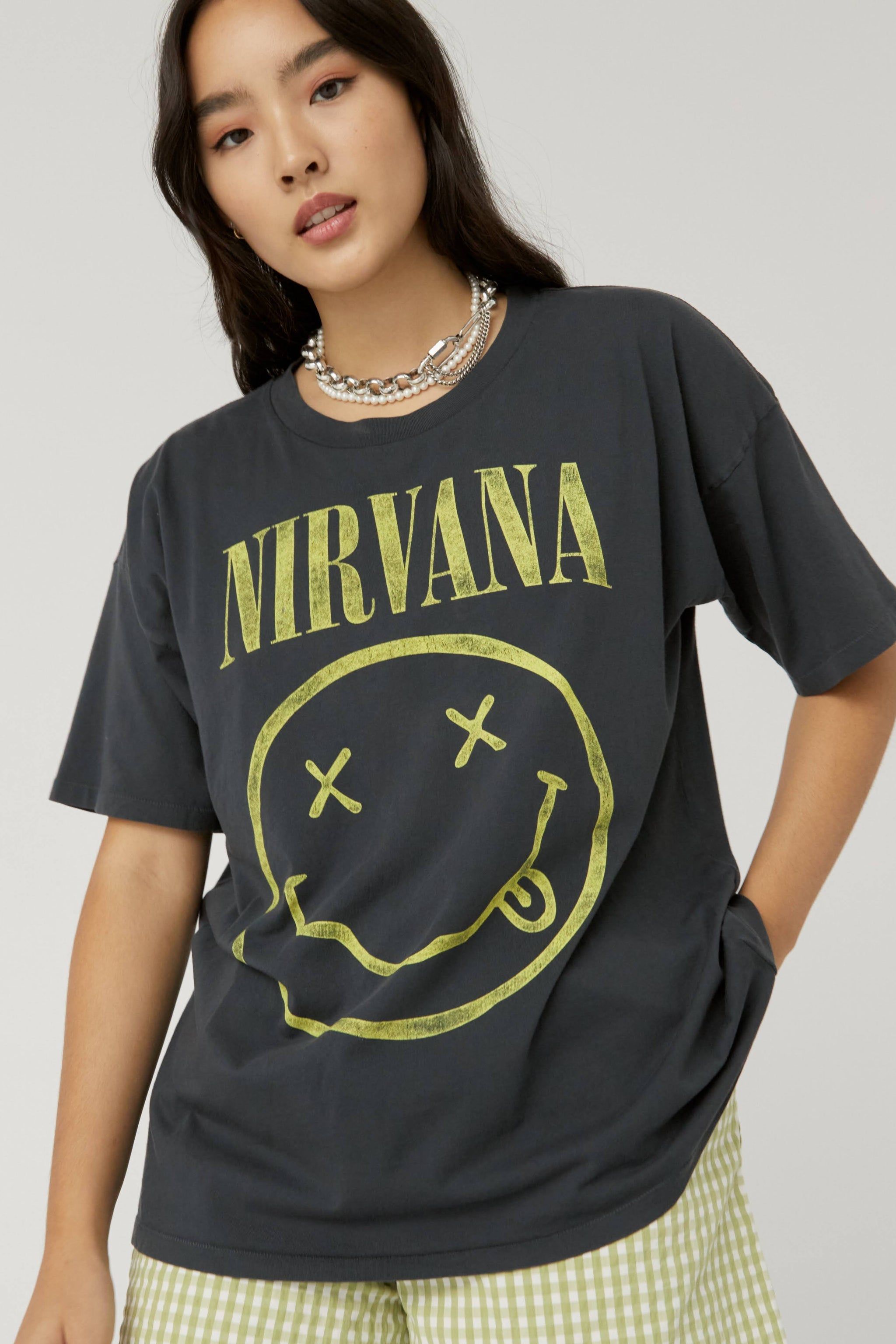 NIRVANA SMILEY MERCH TEE sold by Nica product image thumbnail 3