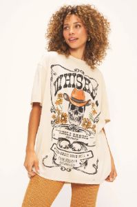 WHISKEY 100 OVERSIZED TEE sold by Nica