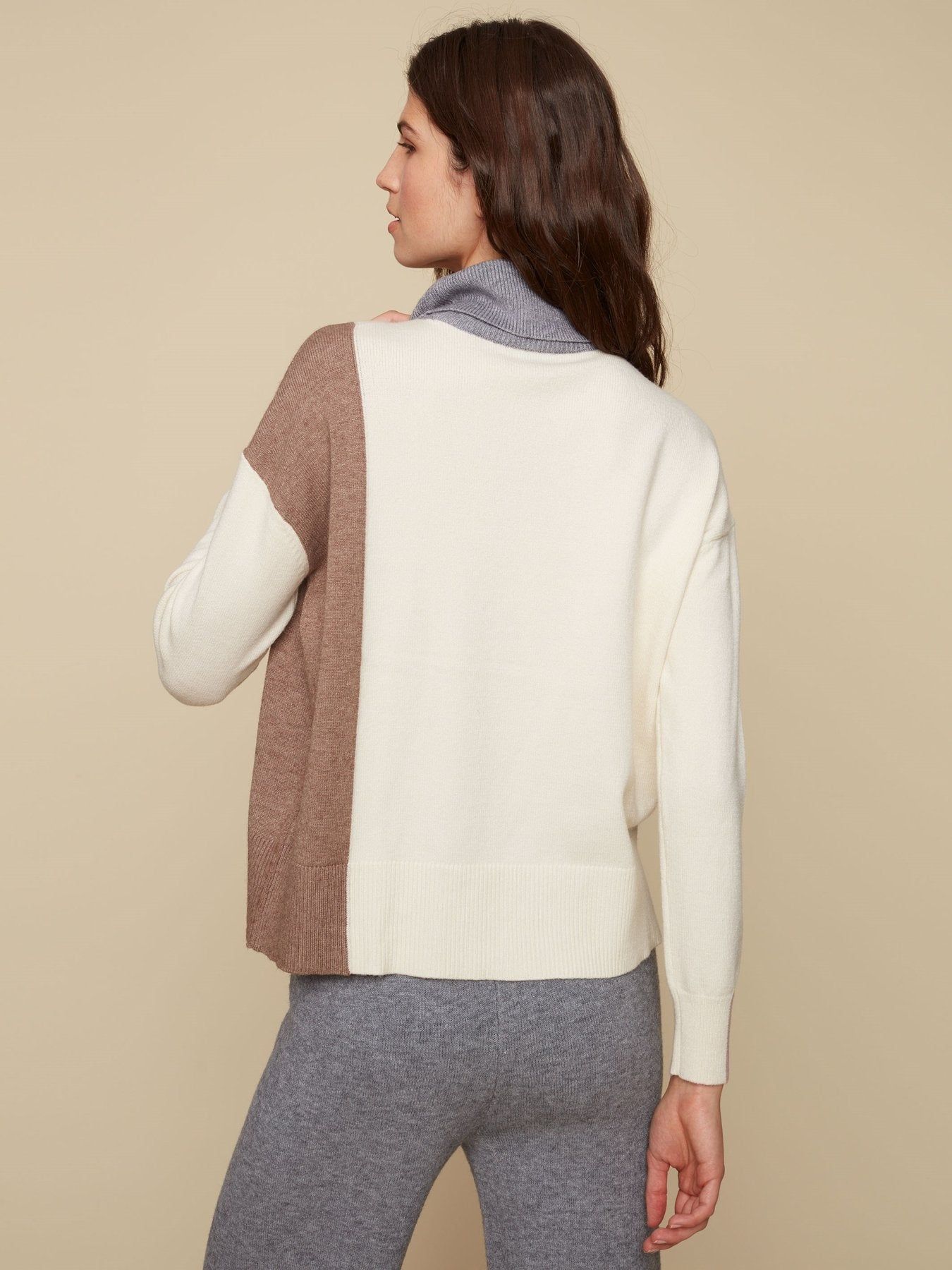 COLOUR BLOCK TURTLENECK SWEATER sold by Nica product image thumbnail 2