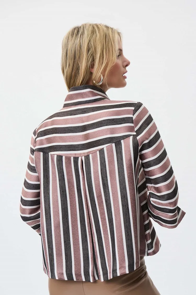 Striped Buttoned Jacket sold by Nica product image thumbnail 4