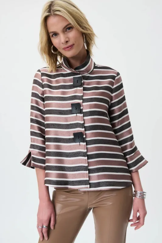 Striped Buttoned Jacket sold by Nica