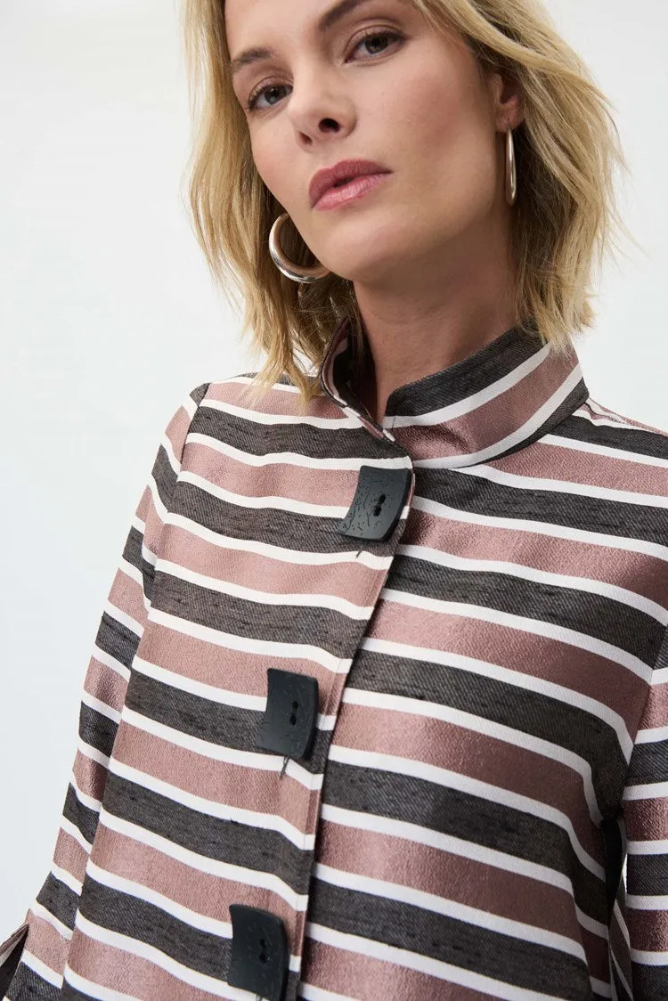 Striped Buttoned Jacket sold by Nica product image thumbnail 3