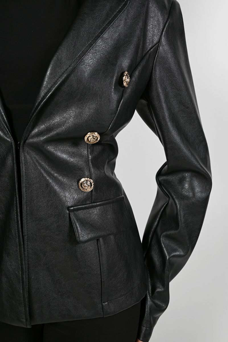 FAUX LEATHER JACKET sold by Nica product image thumbnail 3