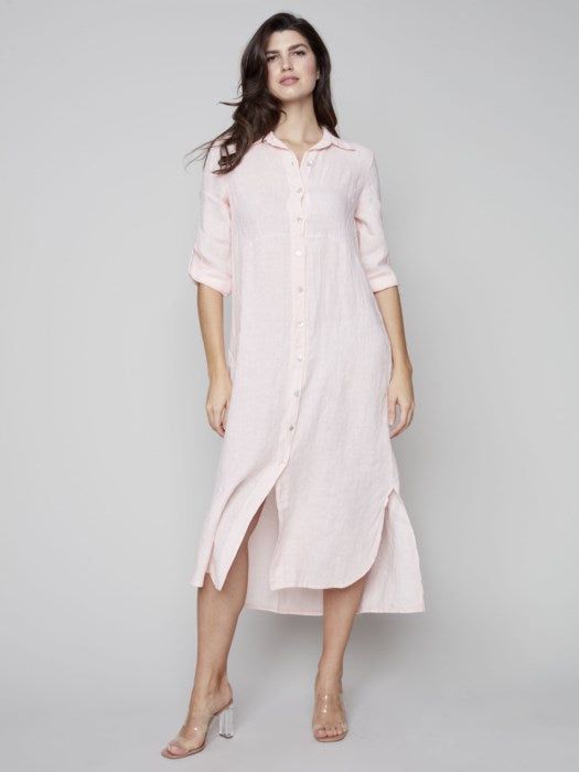 LINEN DUSTER DRESS sold by Nica product image thumbnail 4