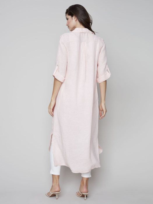 LINEN DUSTER DRESS sold by Nica product image thumbnail 7