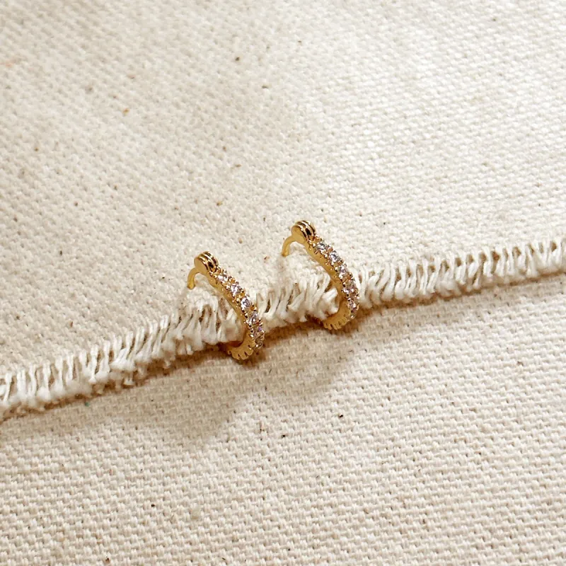 Mini CZ Clicker Earrings sold by Nica