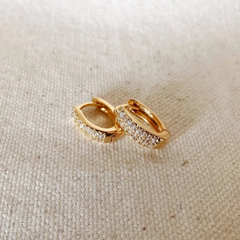 18k Gold Filled Oval Clicker Hoop Earrings sold by Nica