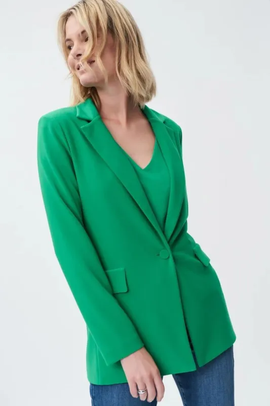 Silky Knit Straight Blazer sold by Nica