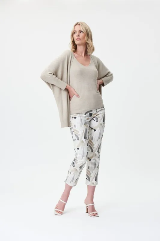 Printed Straight Cropped Jeans sold by Nica