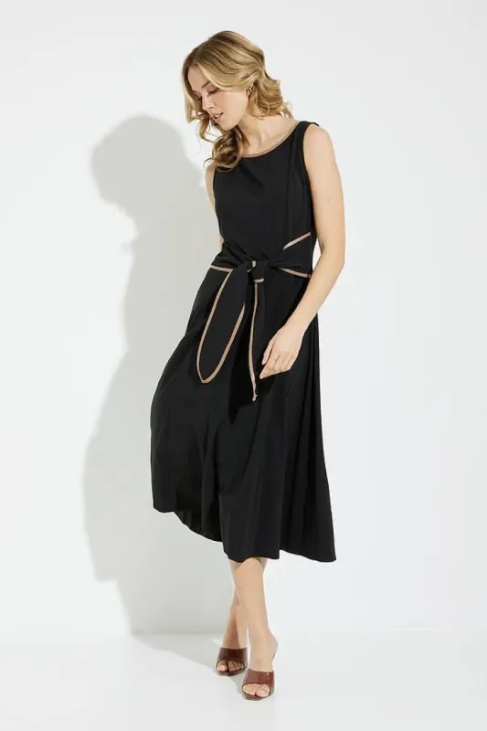FAUX LEATHER TRIM DRESS sold by Nica
