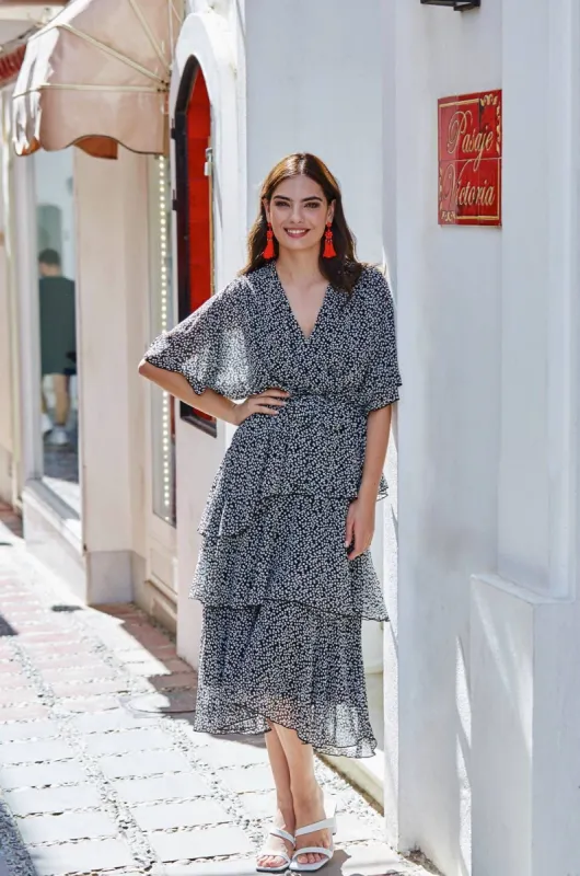 POLKA DOT RUFFLE DRESS sold by Nica