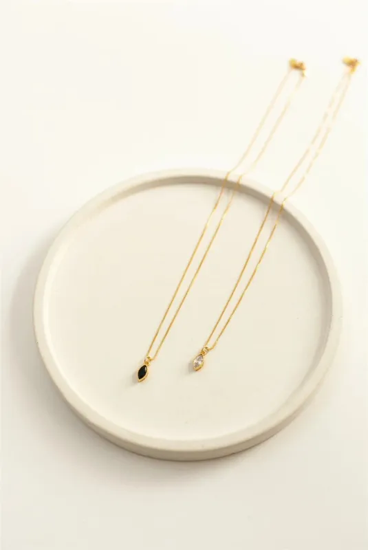 JANA NECKLACE - BLACK sold by Nica