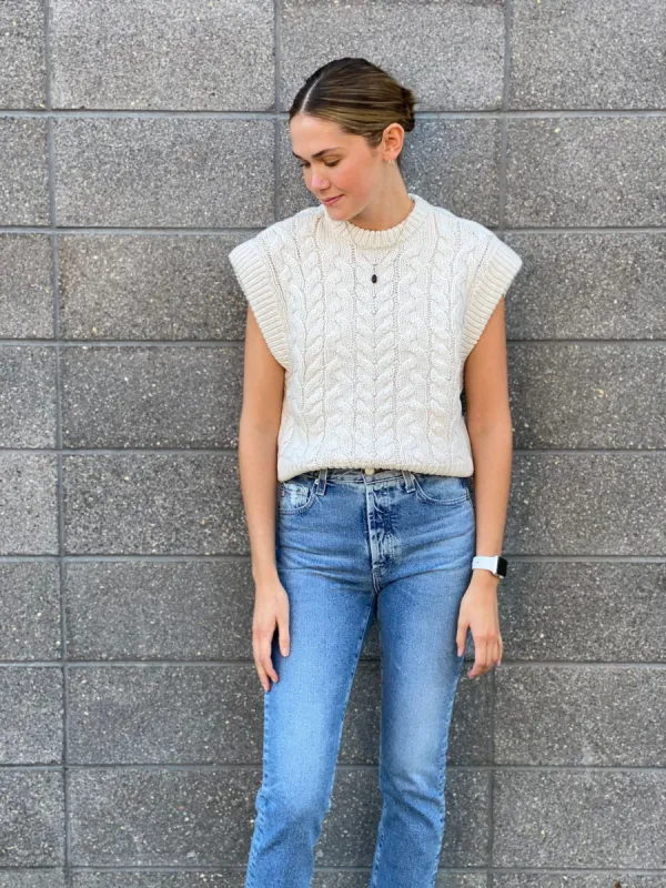 JESABELLE CABLE VEST sold by Nica