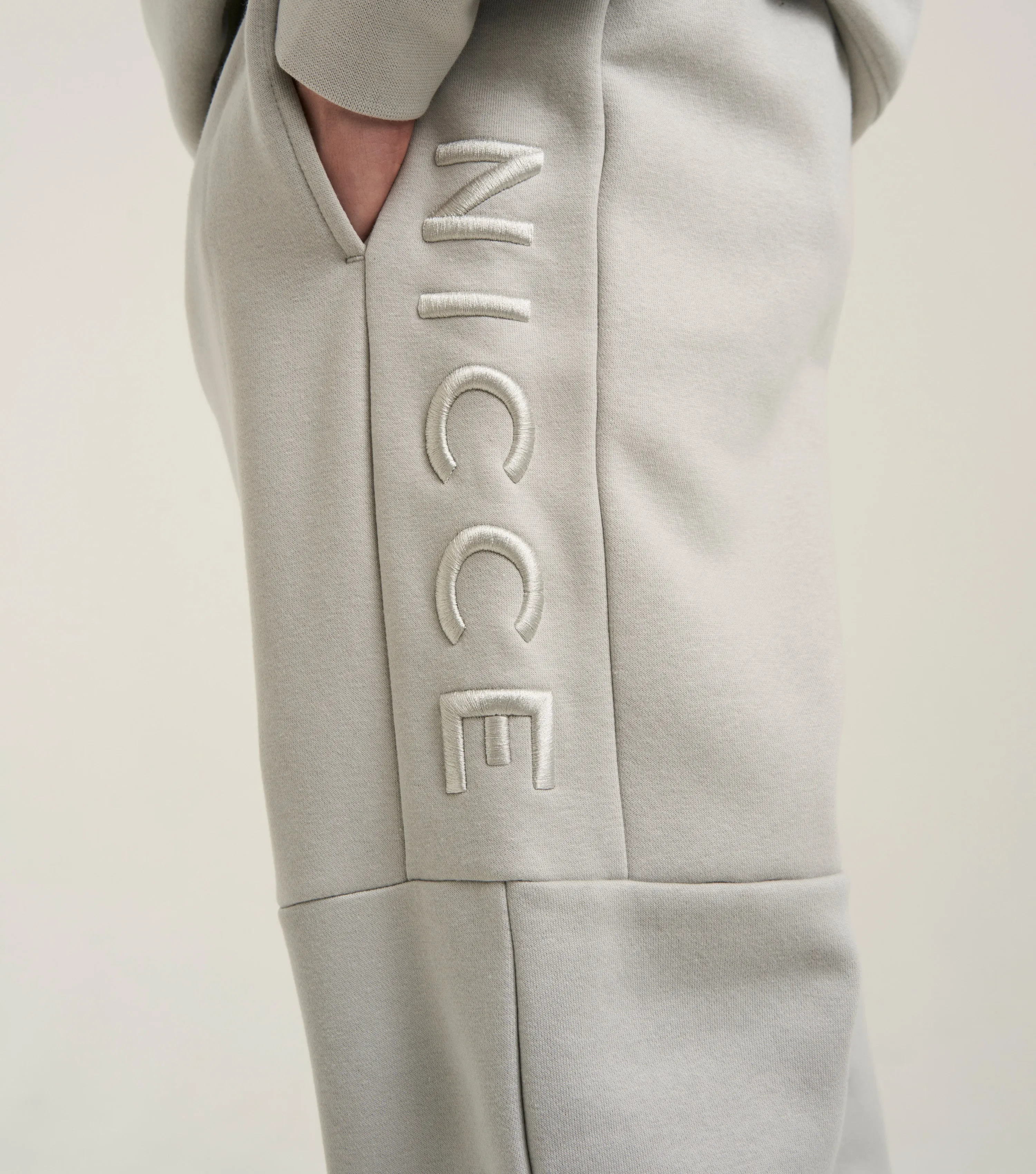 NICCE Mens Mercury Joggers | Chalk Grey sold by Nicce product image thumbnail 4